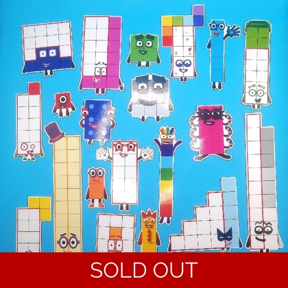 Number Blocks print and cut magnets (1-20)